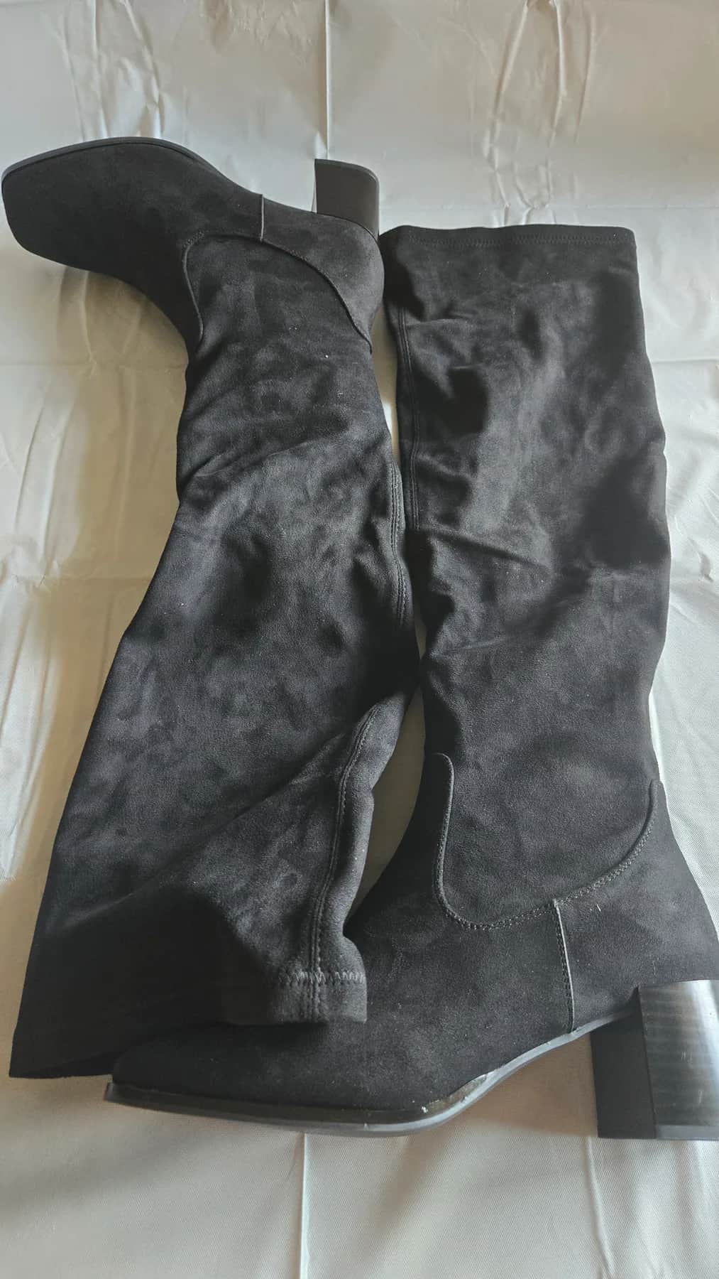 My Botega Cuissarde à talon de couleur noir avec fermeture - Cuissarde
