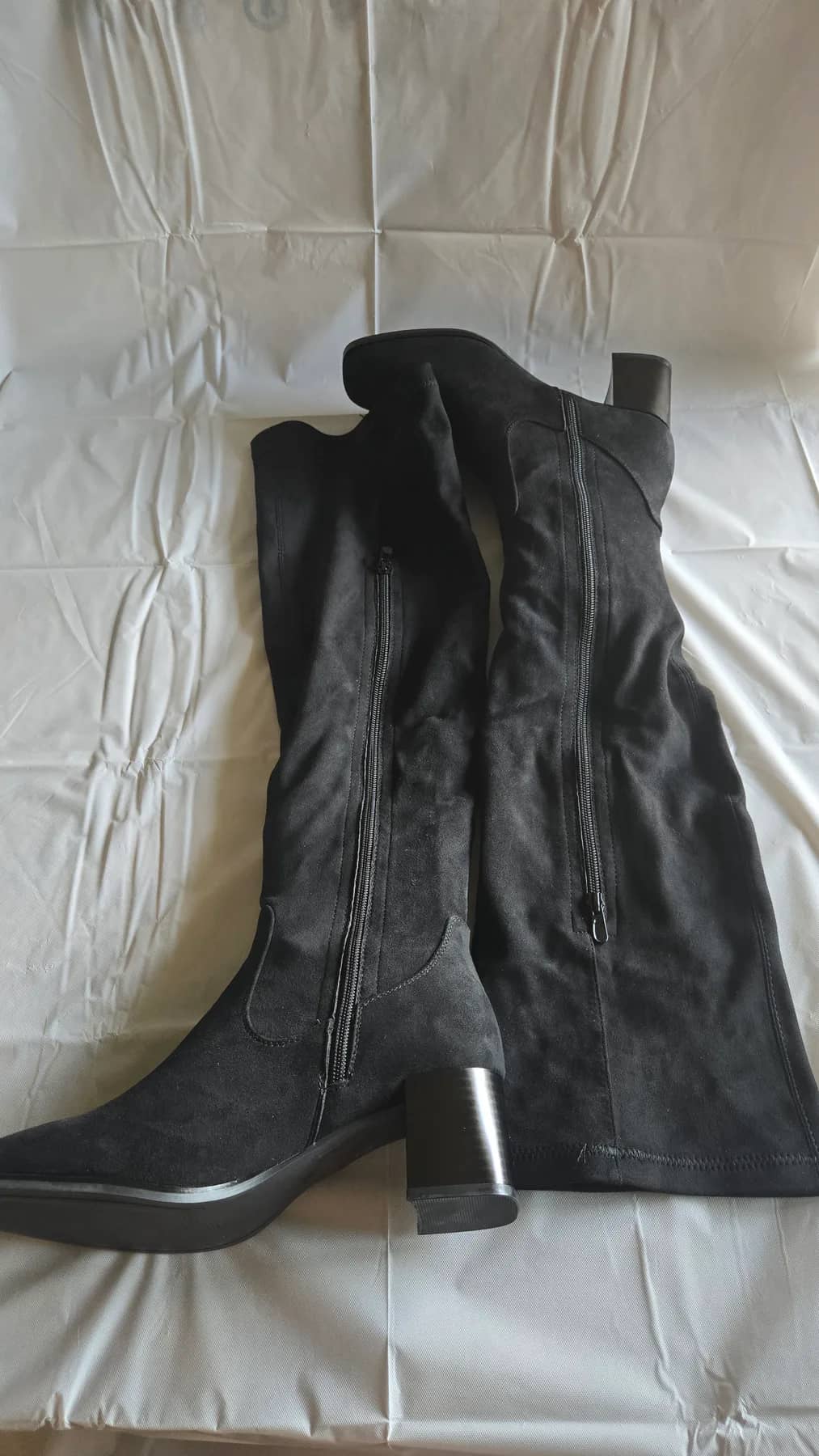 My Botega Cuissarde à talon de couleur noir avec fermeture - Cuissarde - vue 4