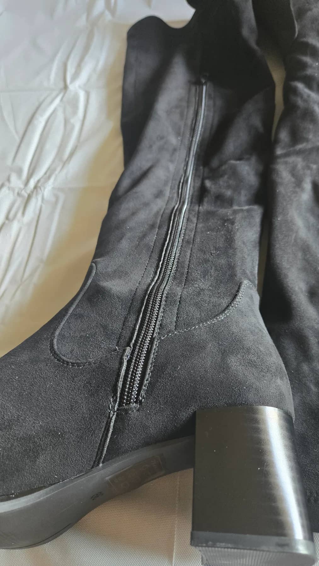 My Botega Cuissarde à talon de couleur noir avec fermeture - Cuissarde - vue 6