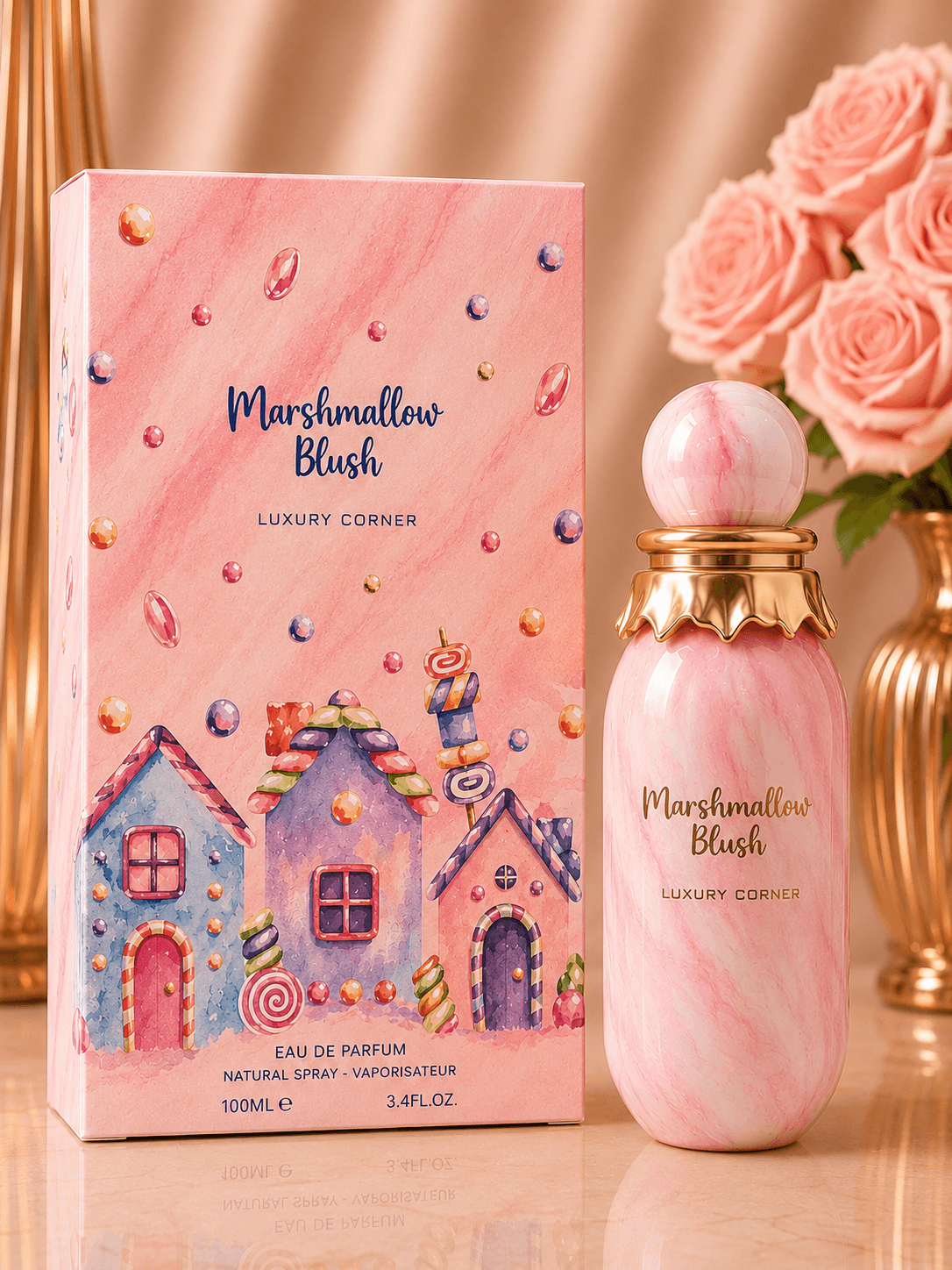 Eau de parfum marshmallow blush de luxury, flacon en 100 ml , pour femme – vue 2