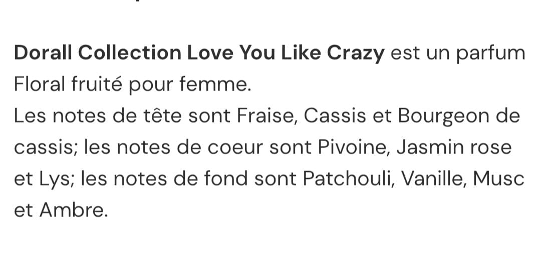 Eau de toilette love you like crazy de dorall collection, 100 ml, pour femme – vue 3