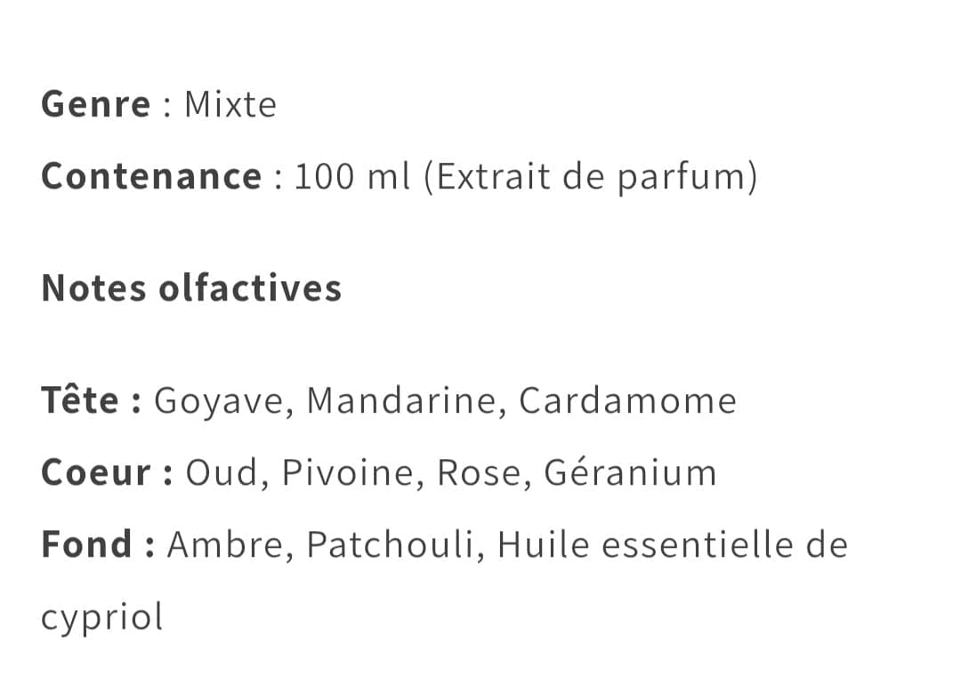 Extrait de parfum guava eden de loui martin, 100 ml, mixte – vue 3