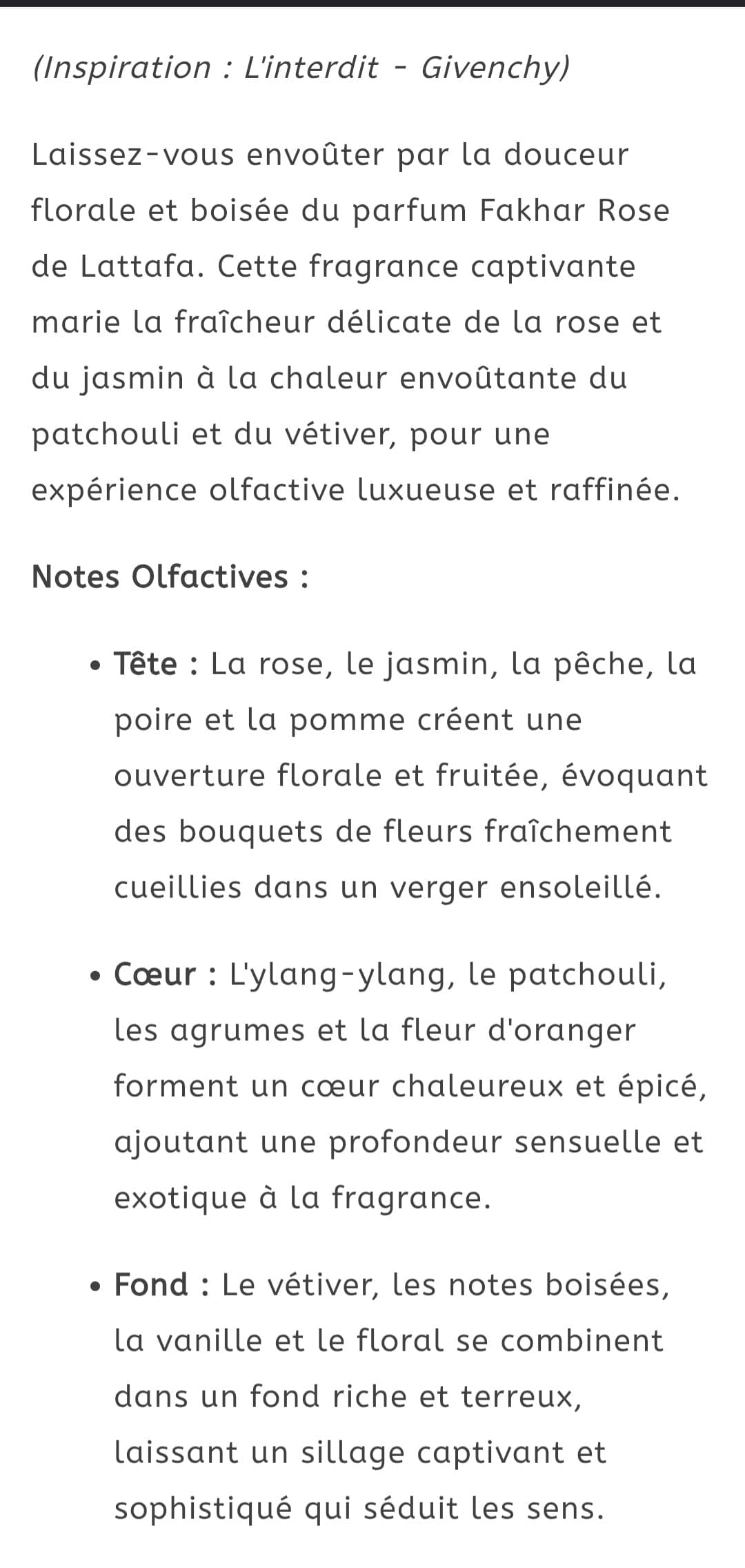 Lot fakhar comprenant une eau de parfum en 100 ml de Luxury et un sérum pour les cheveux en 100 ml, pour femme, inspiration de l interdit de Givenchy, pour femme – vue 2